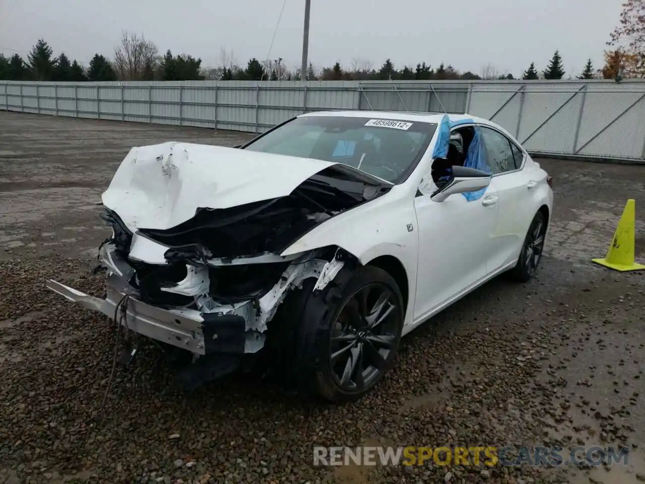 2 Photograph of a damaged car 58AGZ1B12MU089489 LEXUS ES350 2021