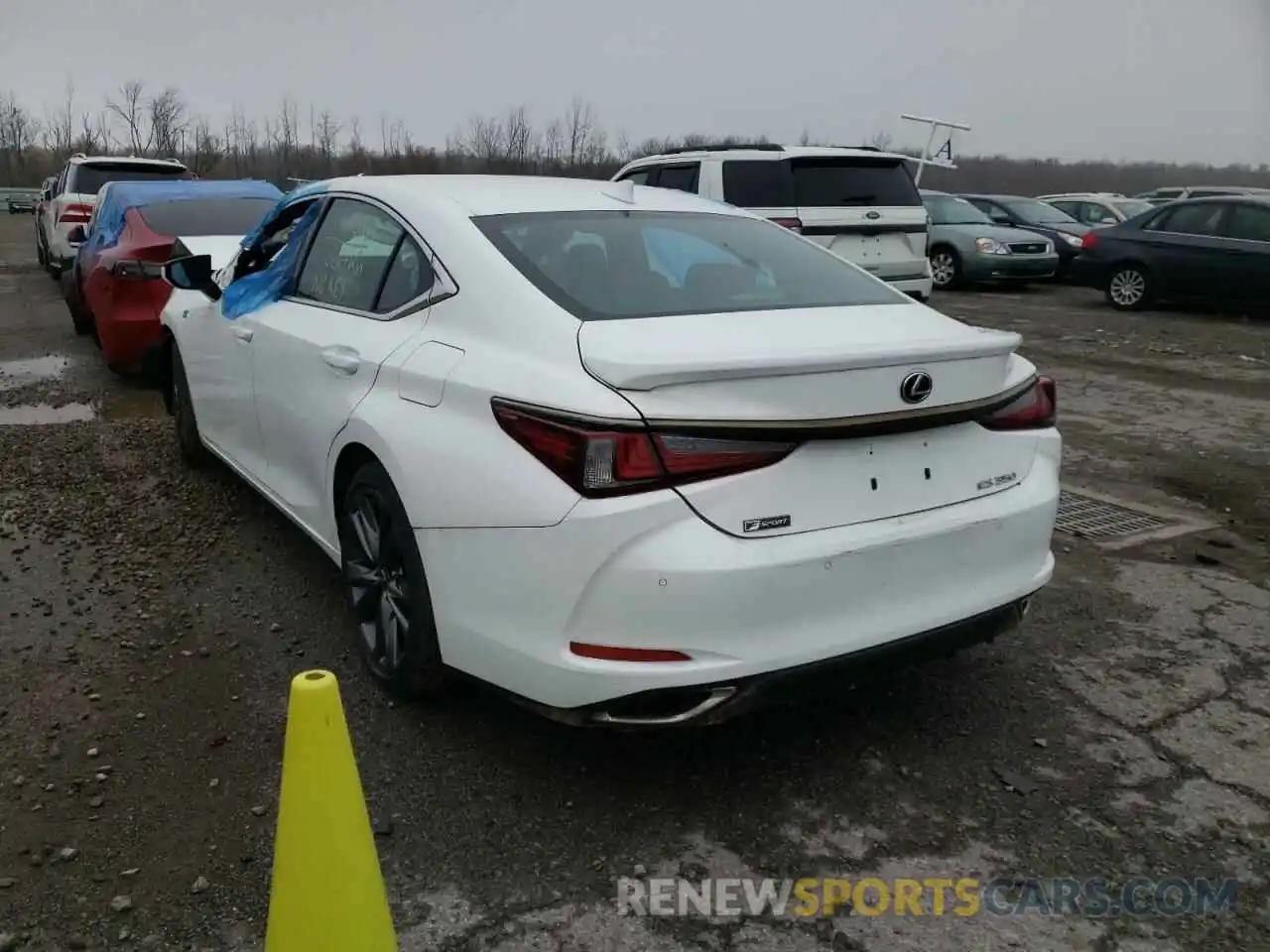 3 Photograph of a damaged car 58AGZ1B12MU089489 LEXUS ES350 2021