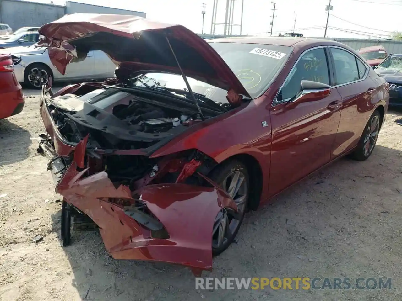 2 Photograph of a damaged car 58AGZ1B13MU081143 LEXUS ES350 2021