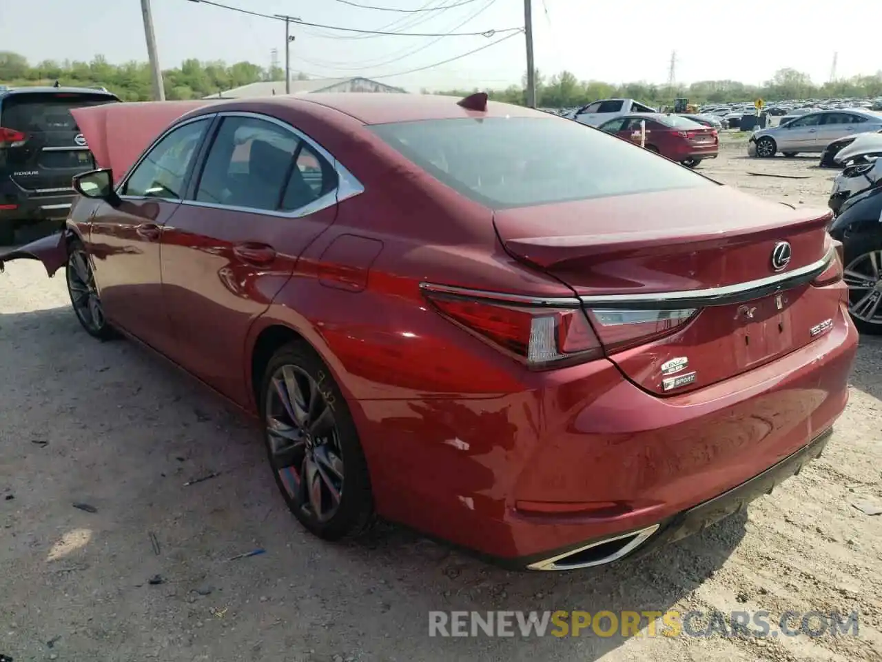 3 Photograph of a damaged car 58AGZ1B13MU081143 LEXUS ES350 2021