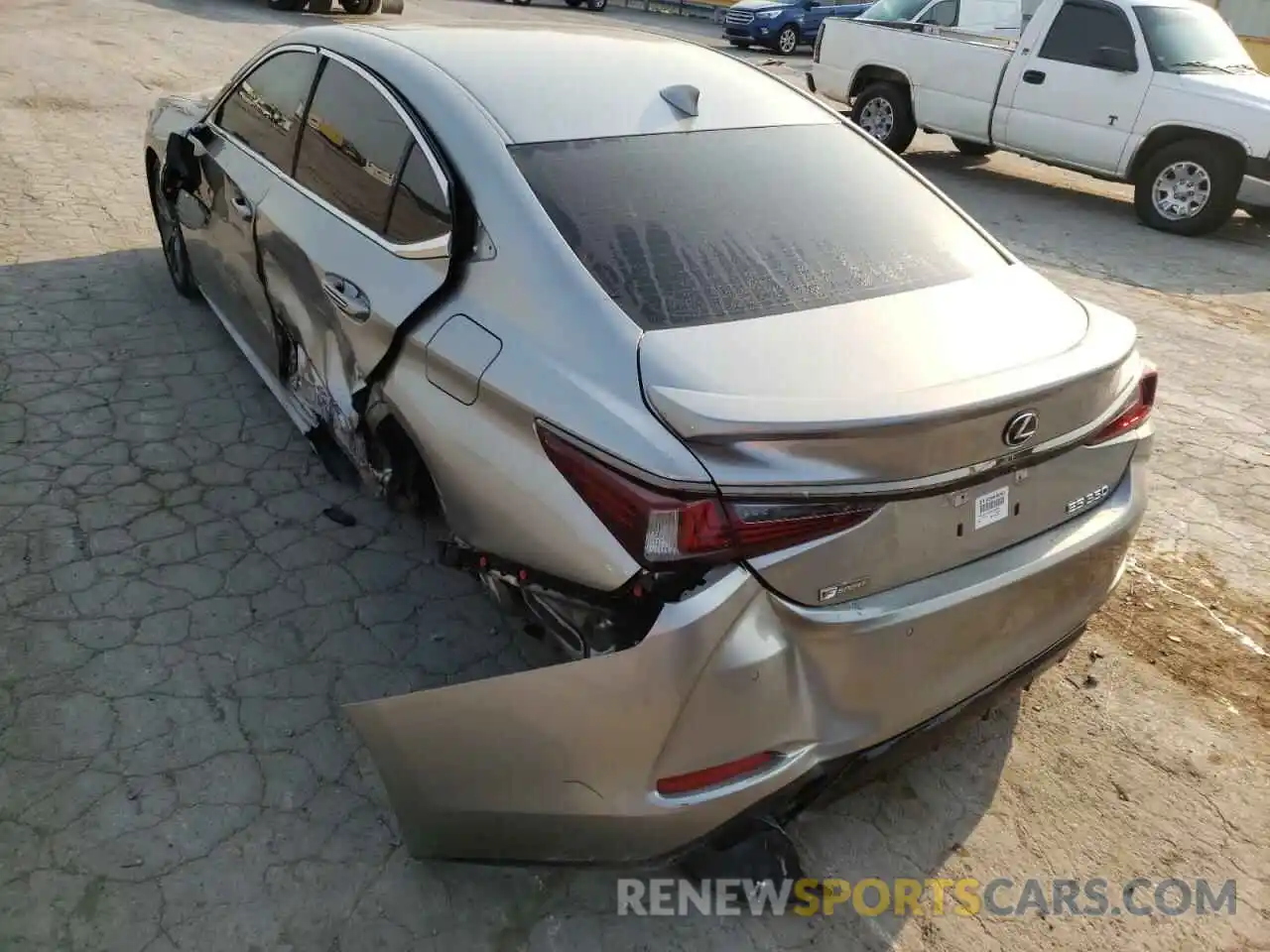 3 Photograph of a damaged car 58AGZ1B13MU084270 LEXUS ES350 2021