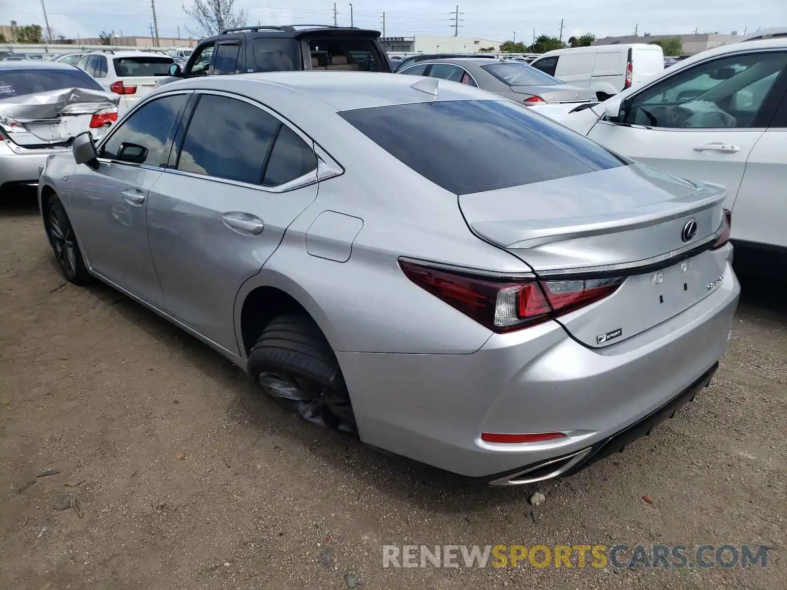 3 Photograph of a damaged car 58AGZ1B14MU092460 LEXUS ES350 2021