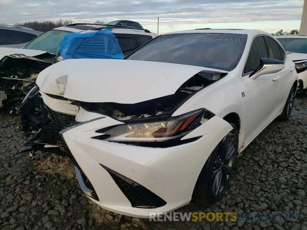 2 Photograph of a damaged car 58AGZ1B14MU093835 LEXUS ES350 2021