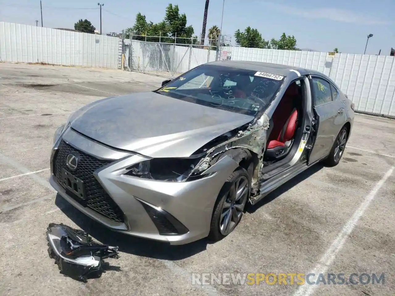 2 Photograph of a damaged car 58AGZ1B14MU105711 LEXUS ES350 2021