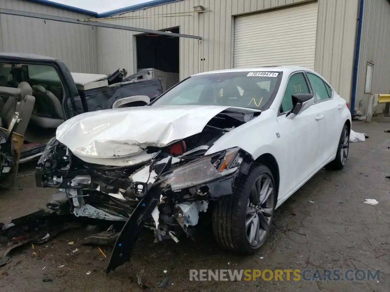 2 Photograph of a damaged car 58AGZ1B15MU091771 LEXUS ES350 2021