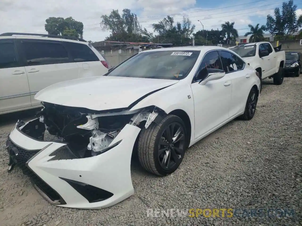 2 Photograph of a damaged car 58AGZ1B15MU096856 LEXUS ES350 2021