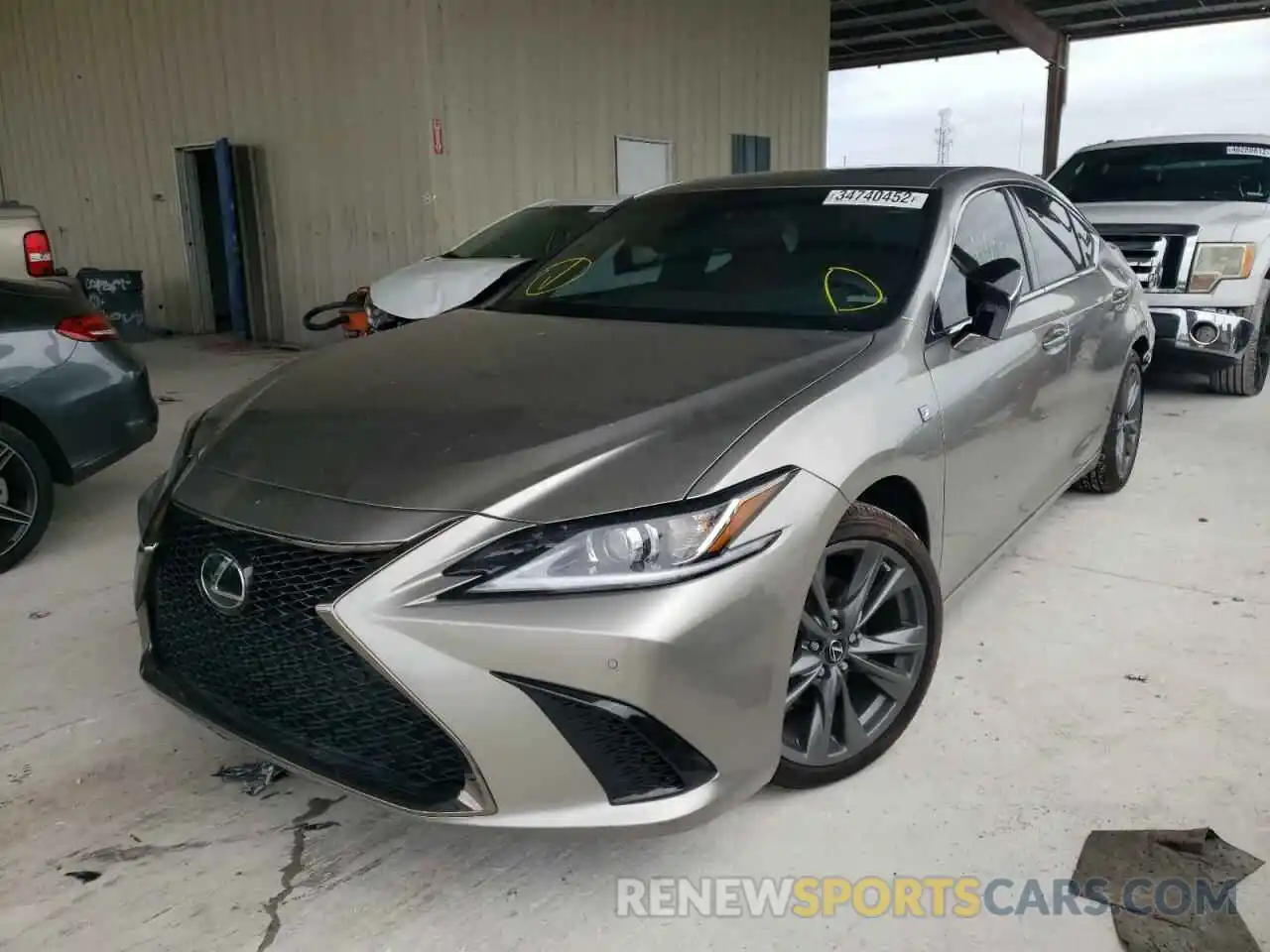 2 Photograph of a damaged car 58AGZ1B17MU093635 LEXUS ES350 2021