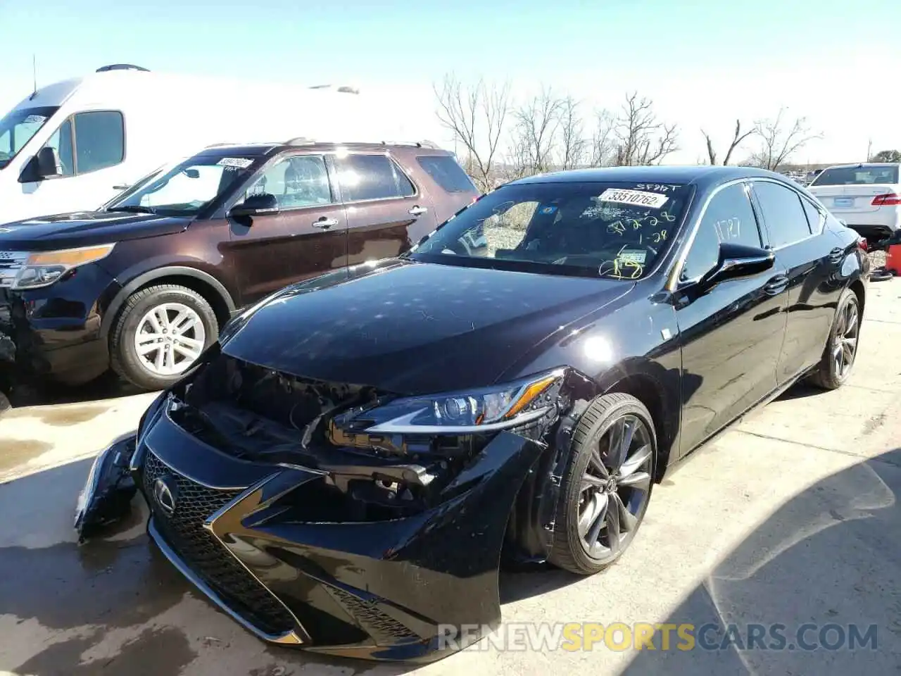 2 Photograph of a damaged car 58AGZ1B1XMU097680 LEXUS ES350 2021