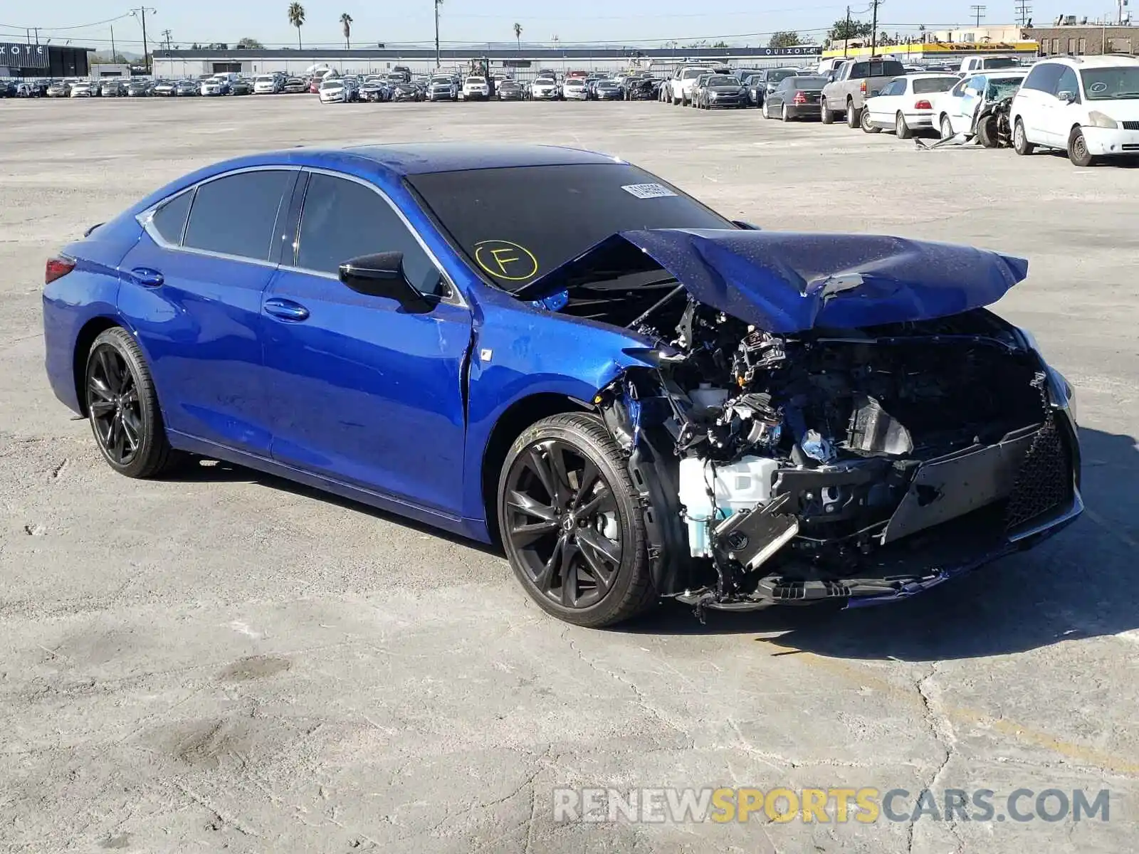 1 Photograph of a damaged car 58AHZ1B11MU096938 LEXUS ES350 2021