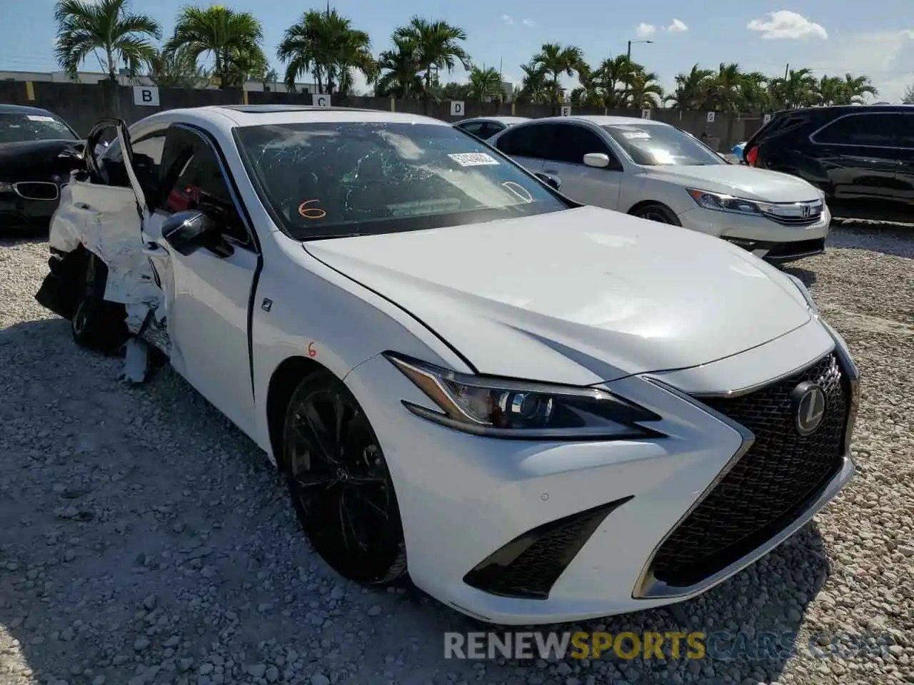 1 Photograph of a damaged car 58AHZ1B1XMU095450 LEXUS ES350 2021