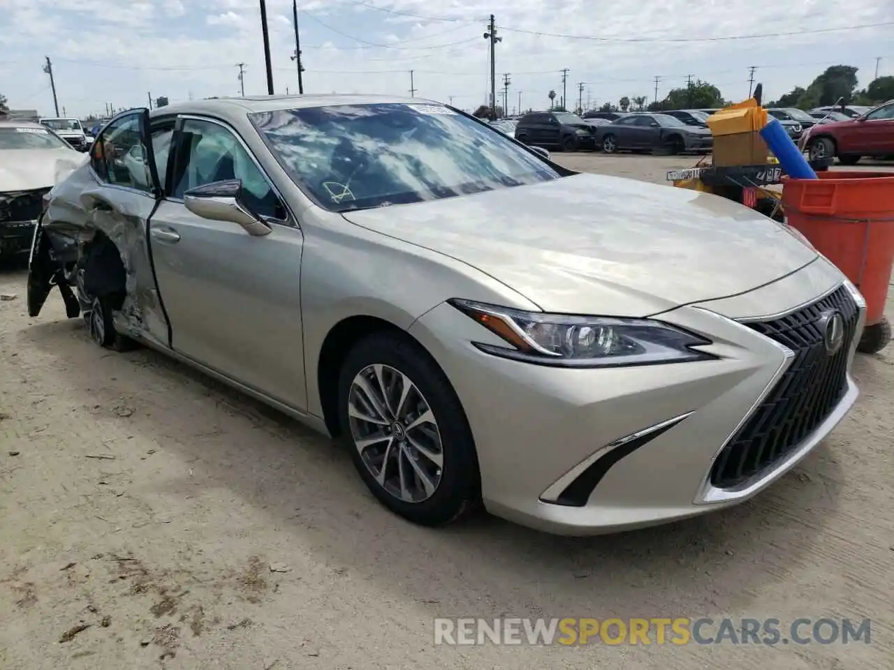 1 Photograph of a damaged car 58ACZ1B15NU127667 LEXUS ES350 2022