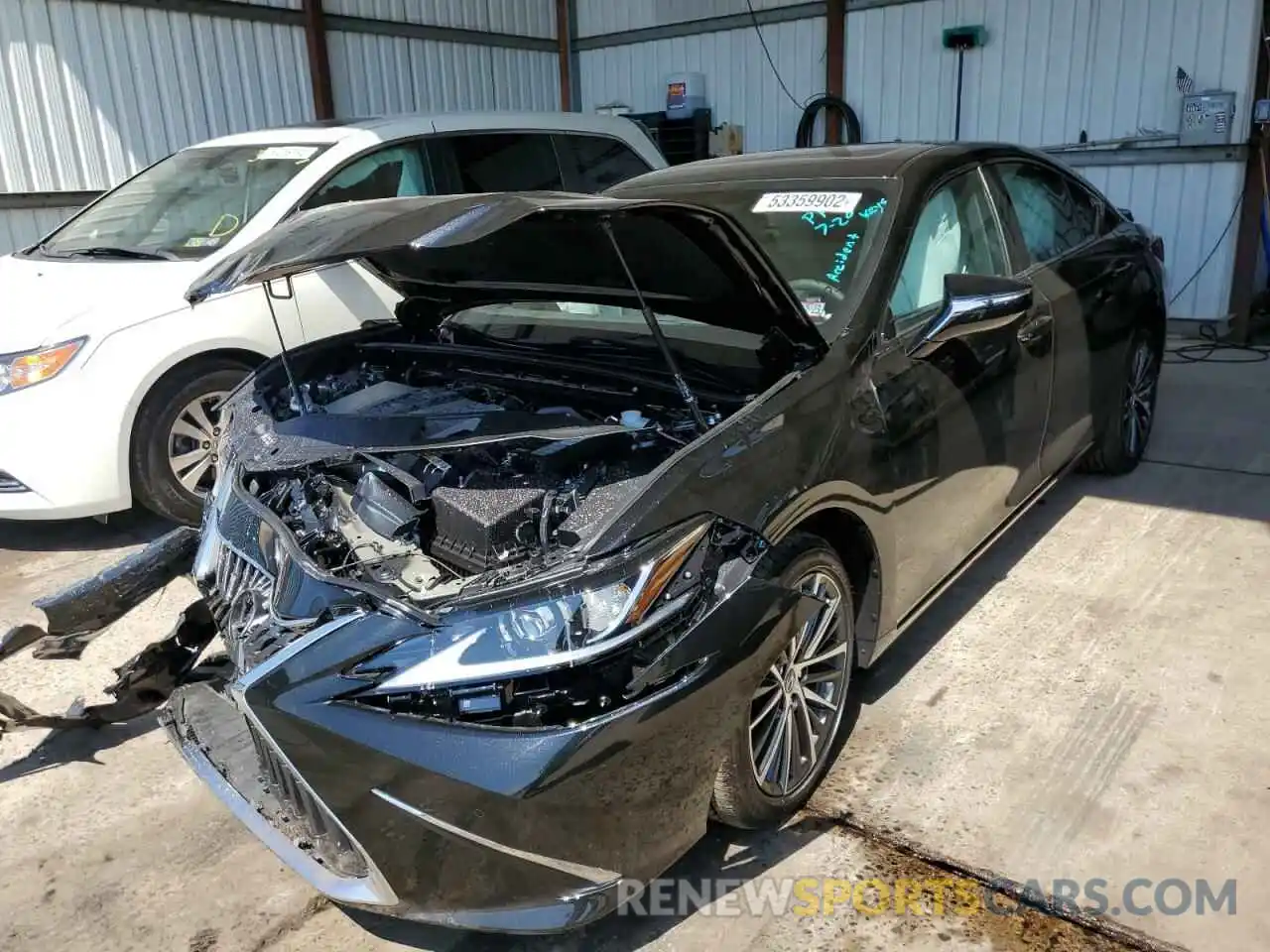 2 Photograph of a damaged car 58ADZ1B13NU132905 LEXUS ES350 2022