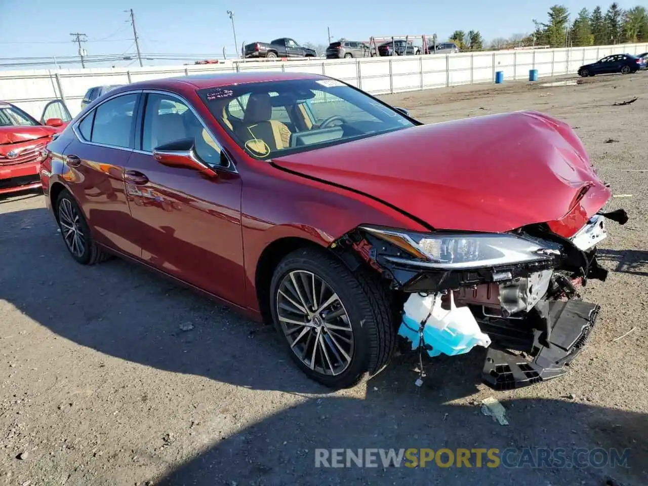 1 Photograph of a damaged car 58ADZ1B16NU133160 LEXUS ES350 2022