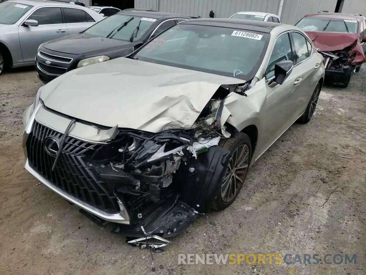 2 Photograph of a damaged car 58ADZ1B17NU112978 LEXUS ES350 2022