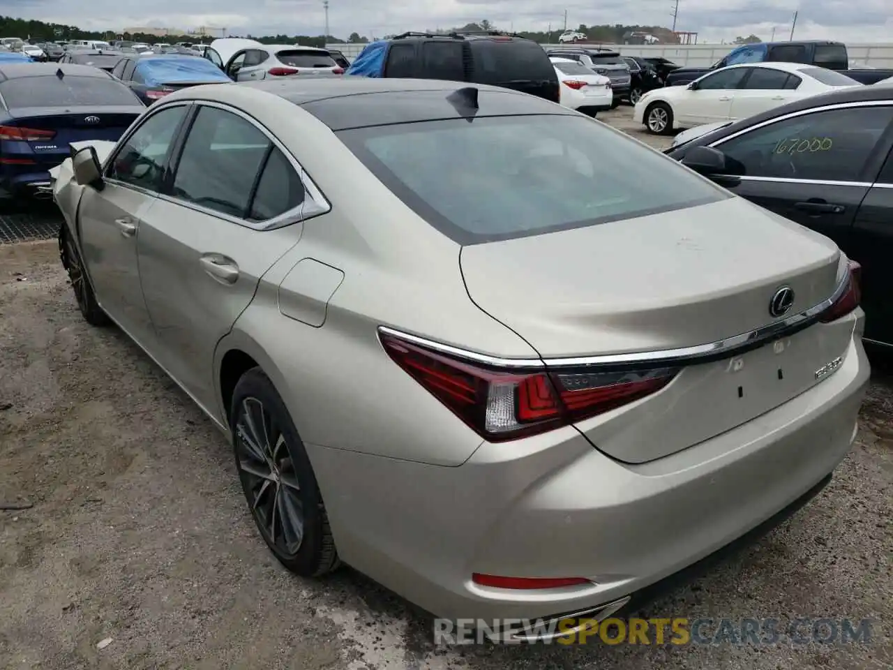 3 Photograph of a damaged car 58ADZ1B17NU112978 LEXUS ES350 2022