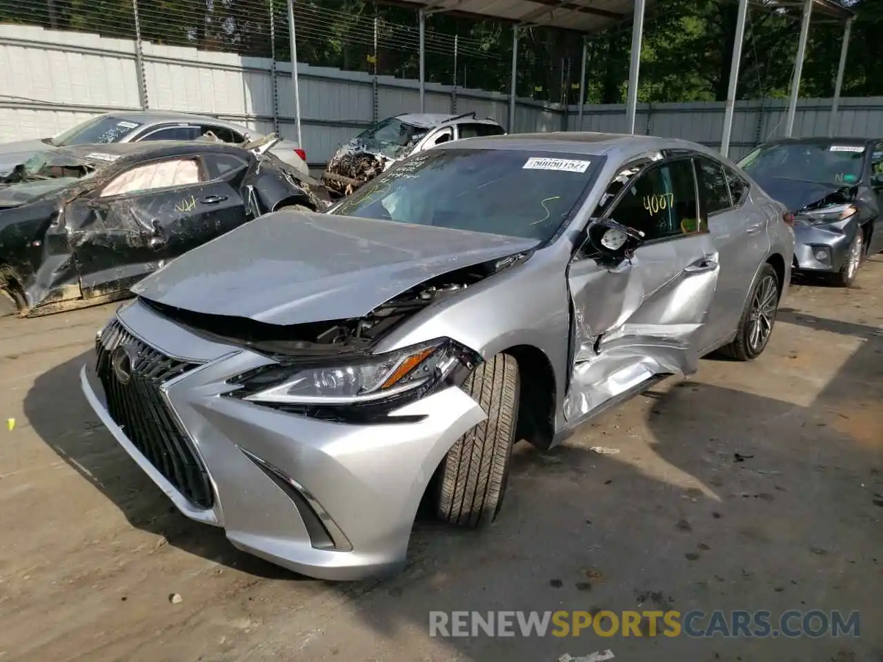 2 Photograph of a damaged car 58ADZ1B17NU123561 LEXUS ES350 2022