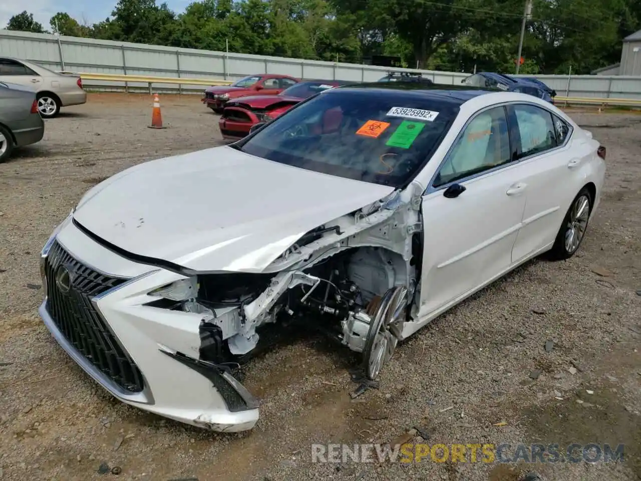 2 Photograph of a damaged car 58AFZ1B10NU130456 LEXUS ES350 2022