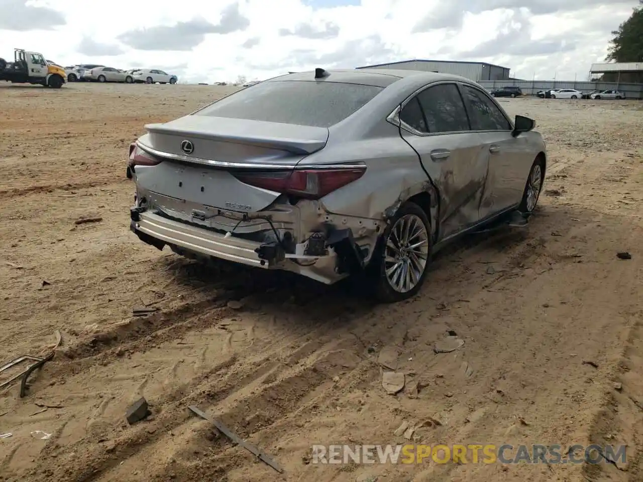 4 Photograph of a damaged car 58AFZ1B13NU118690 LEXUS ES350 2022