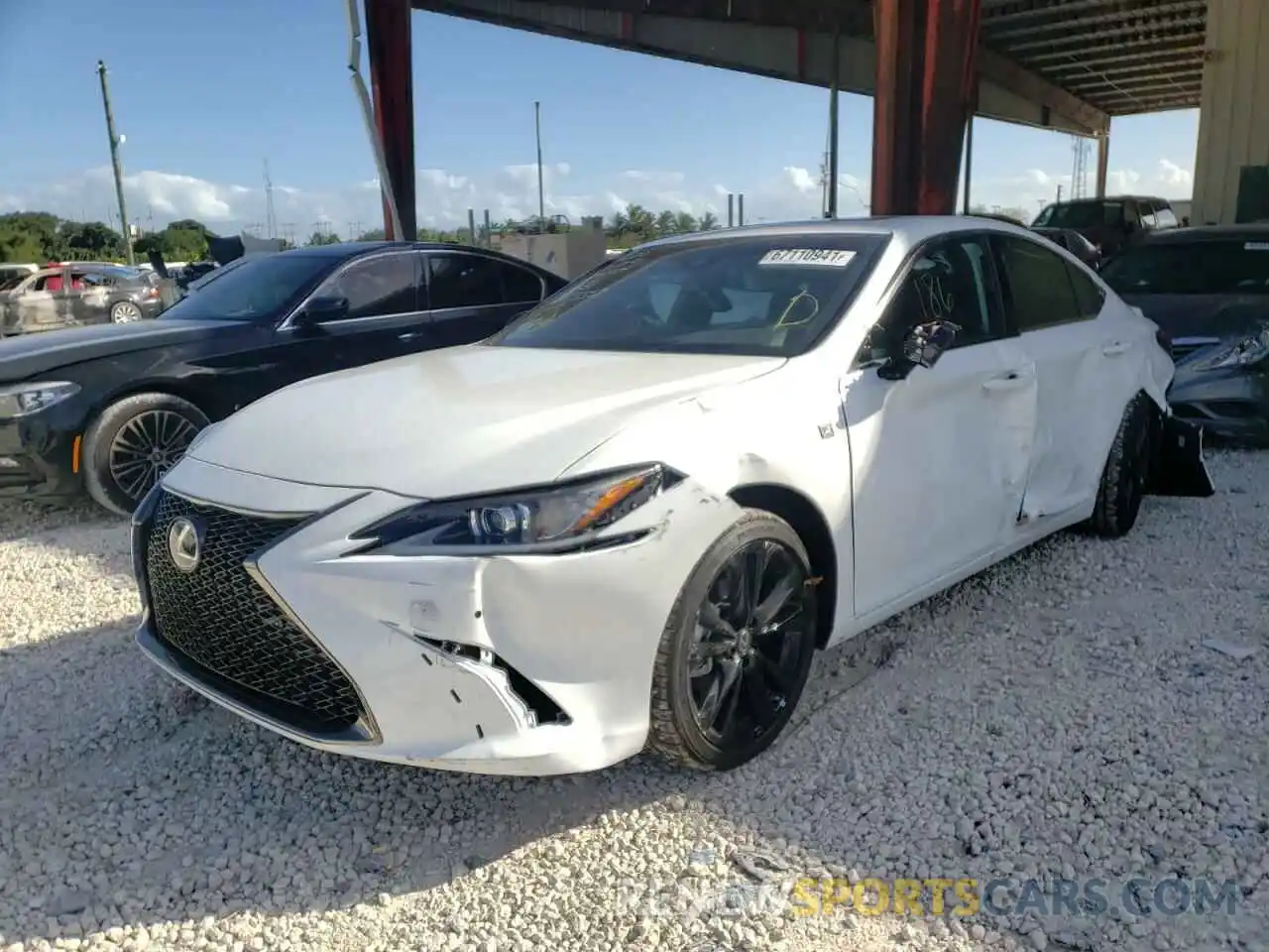 2 Photograph of a damaged car 58AGZ1B12NU115185 LEXUS ES350 2022