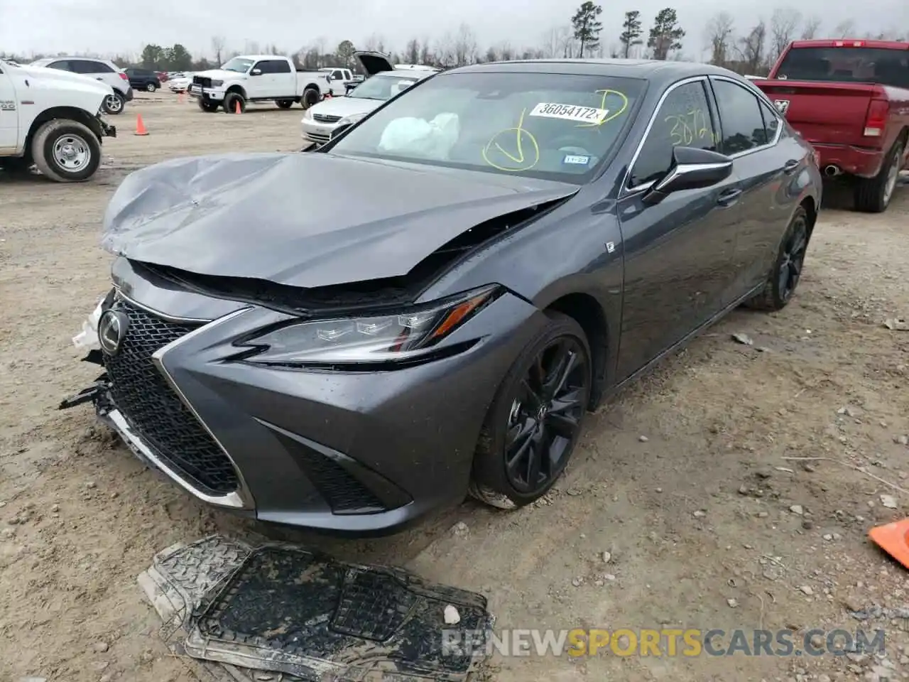 2 Photograph of a damaged car 58AJZ1B19NU112869 LEXUS ES350 2022