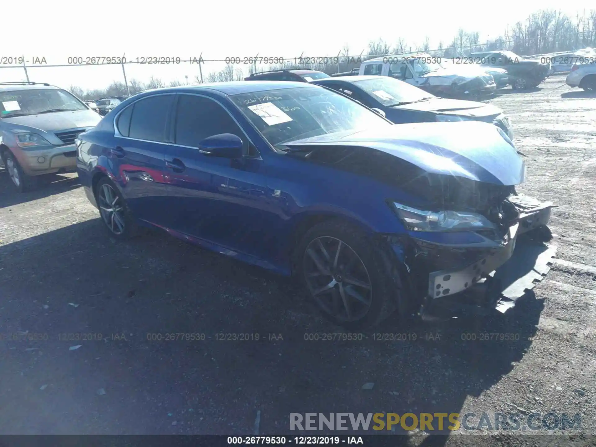 1 Photograph of a damaged car JTHBZ1BL0KA018232 LEXUS GS 2019