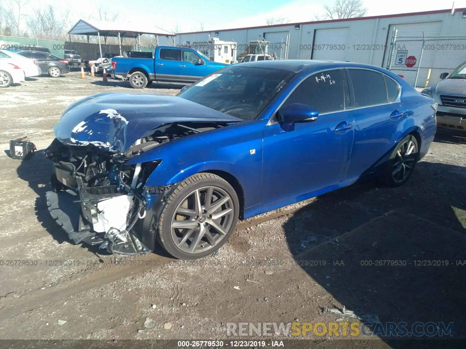 2 Фотография поврежденного автомобиля JTHBZ1BL0KA018232 LEXUS GS 2019