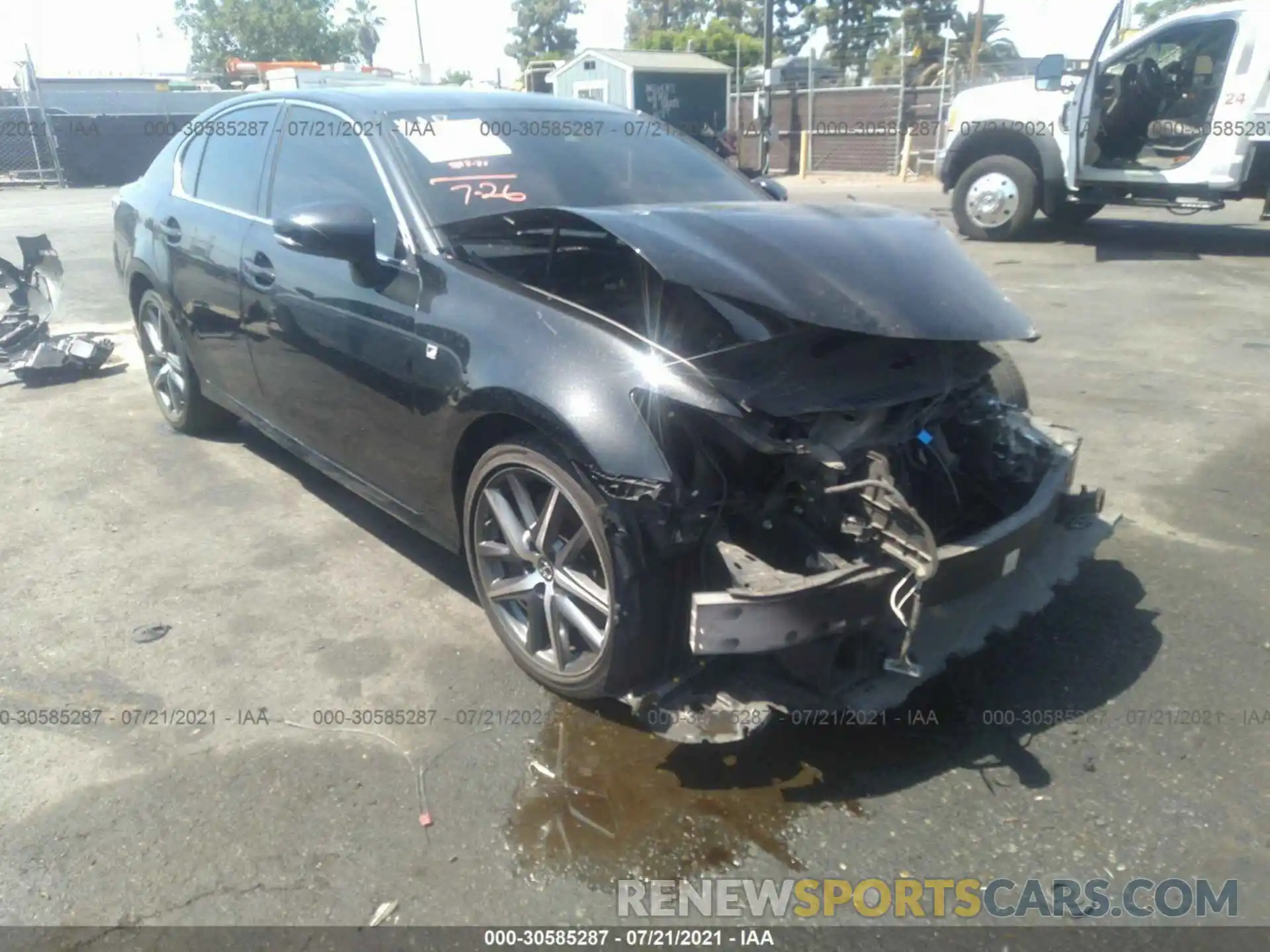 1 Photograph of a damaged car JTHBZ1BL1KA017574 LEXUS GS 2019