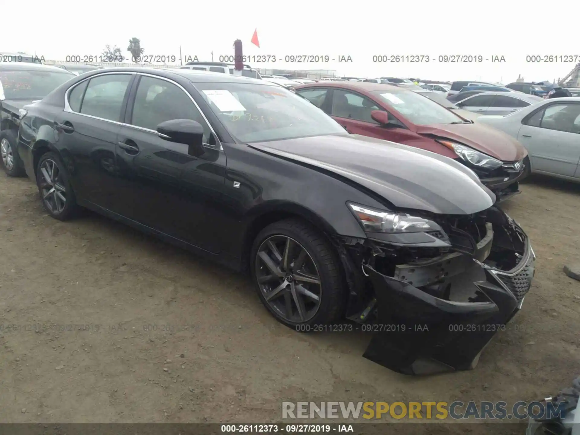 1 Photograph of a damaged car JTHBZ1BL3KA018659 LEXUS GS 2019