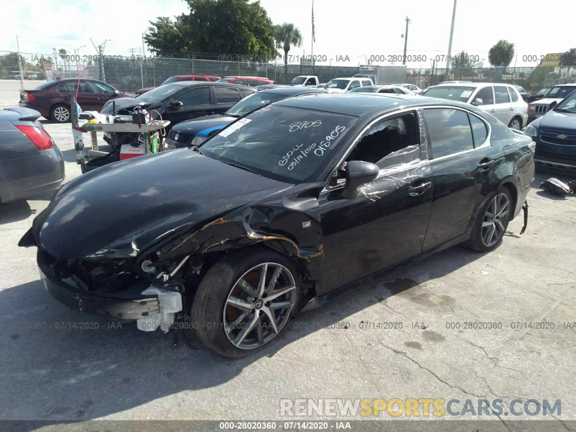 2 Photograph of a damaged car JTHBZ1BL3KA018905 LEXUS GS 2019