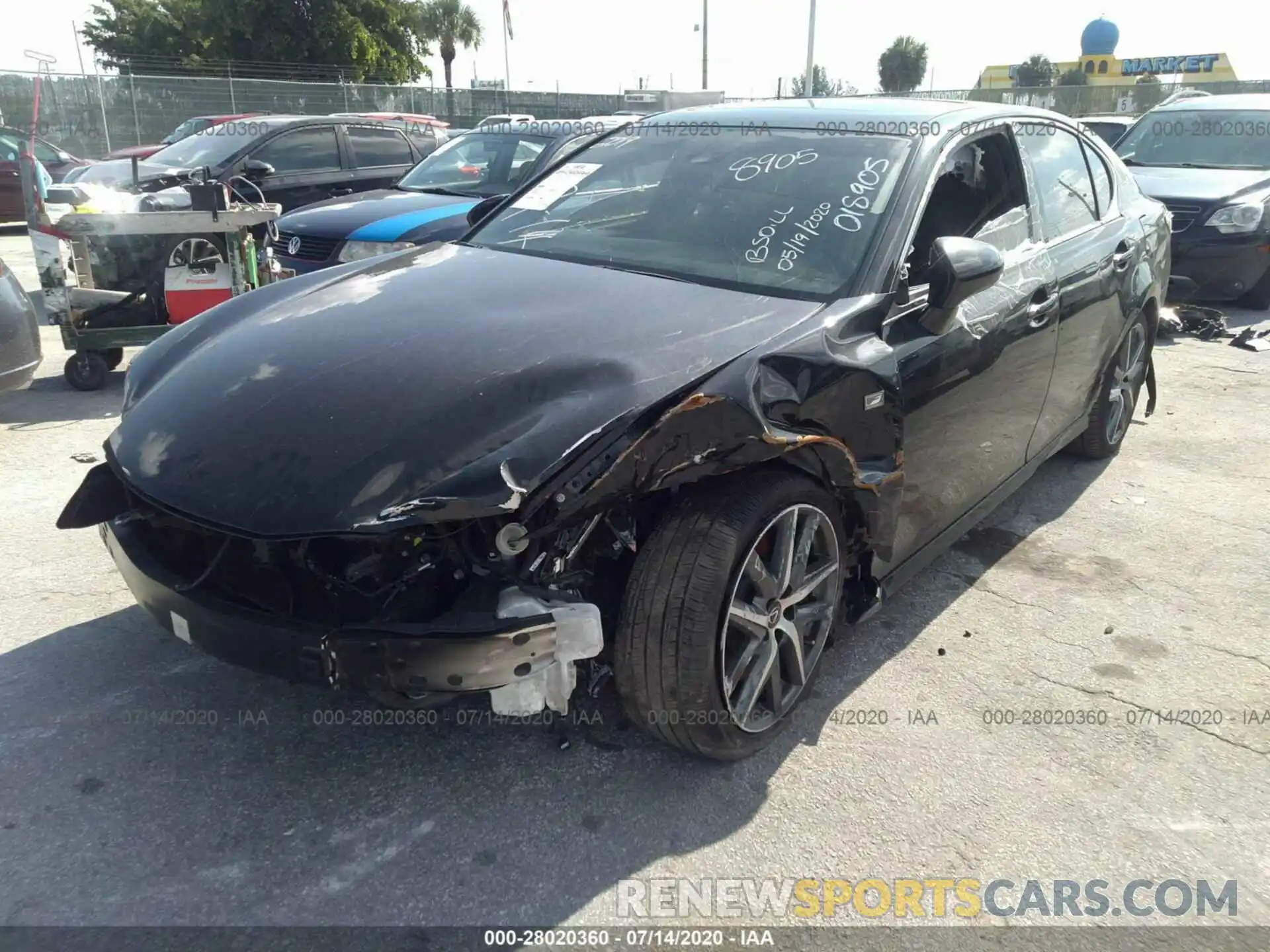 6 Photograph of a damaged car JTHBZ1BL3KA018905 LEXUS GS 2019