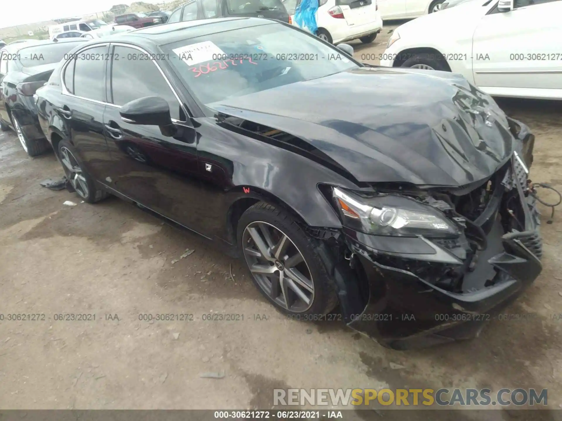 1 Фотография поврежденного автомобиля JTHBZ1BL6KA017134 LEXUS GS 2019