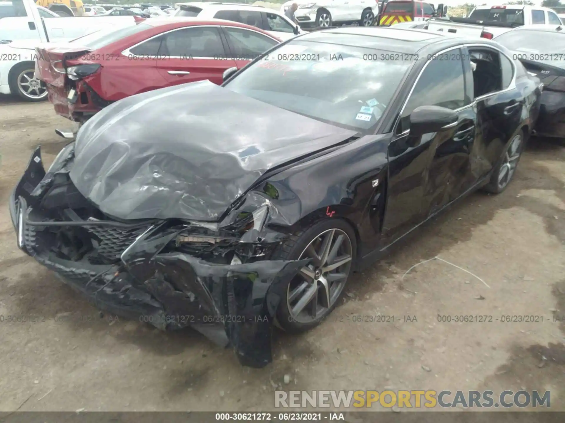 2 Photograph of a damaged car JTHBZ1BL6KA017134 LEXUS GS 2019