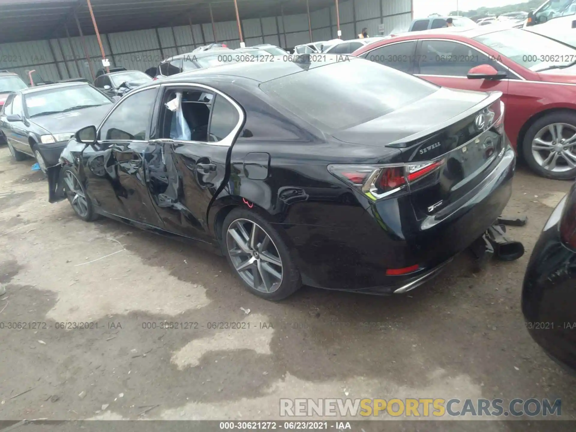 3 Фотография поврежденного автомобиля JTHBZ1BL6KA017134 LEXUS GS 2019