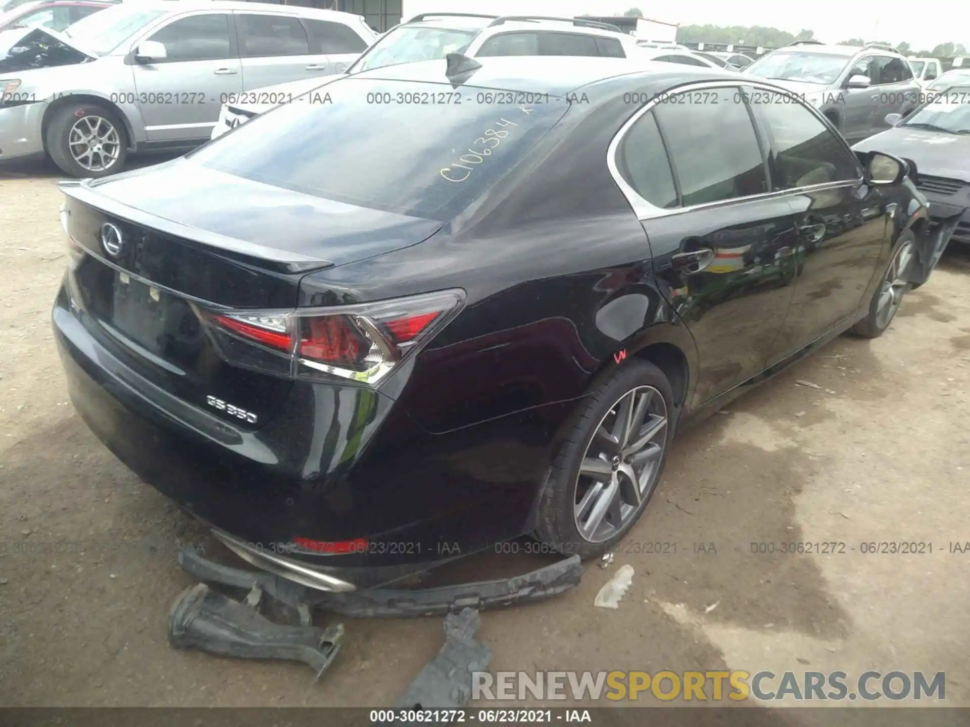 4 Photograph of a damaged car JTHBZ1BL6KA017134 LEXUS GS 2019