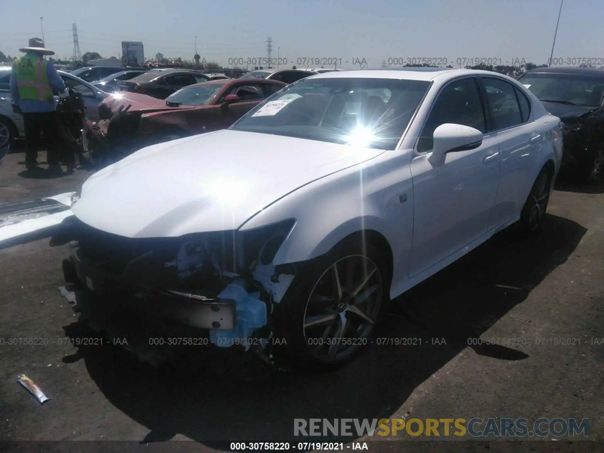 2 Photograph of a damaged car JTHBZ1BL6KA018980 LEXUS GS 2019