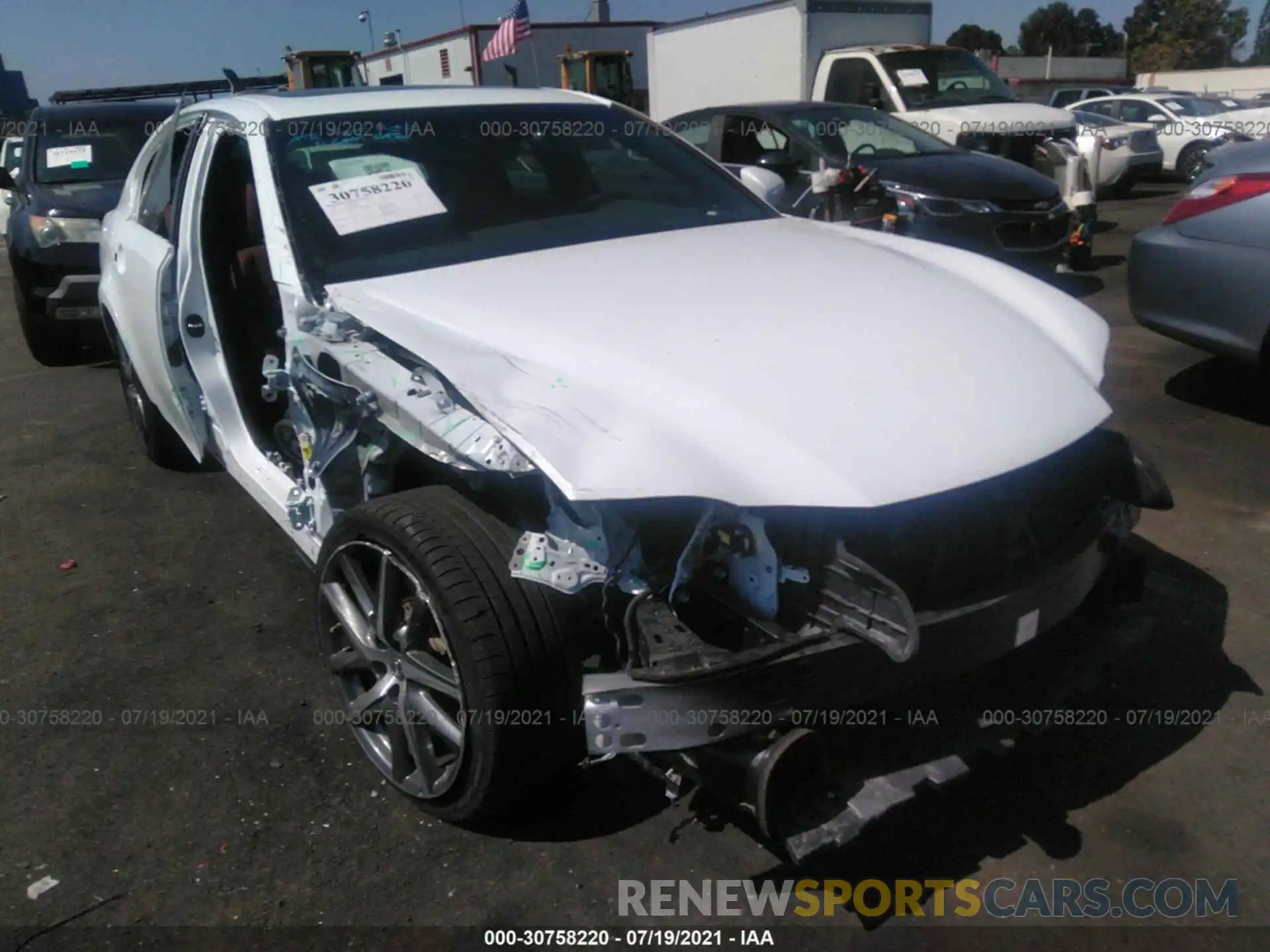 6 Photograph of a damaged car JTHBZ1BL6KA018980 LEXUS GS 2019