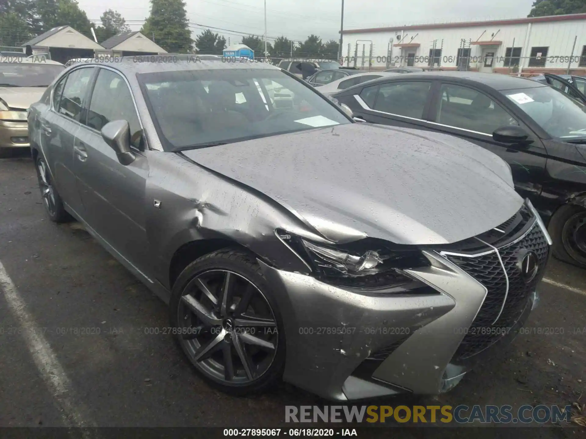 1 Photograph of a damaged car JTHBZ1BL8KA017040 LEXUS GS 2019