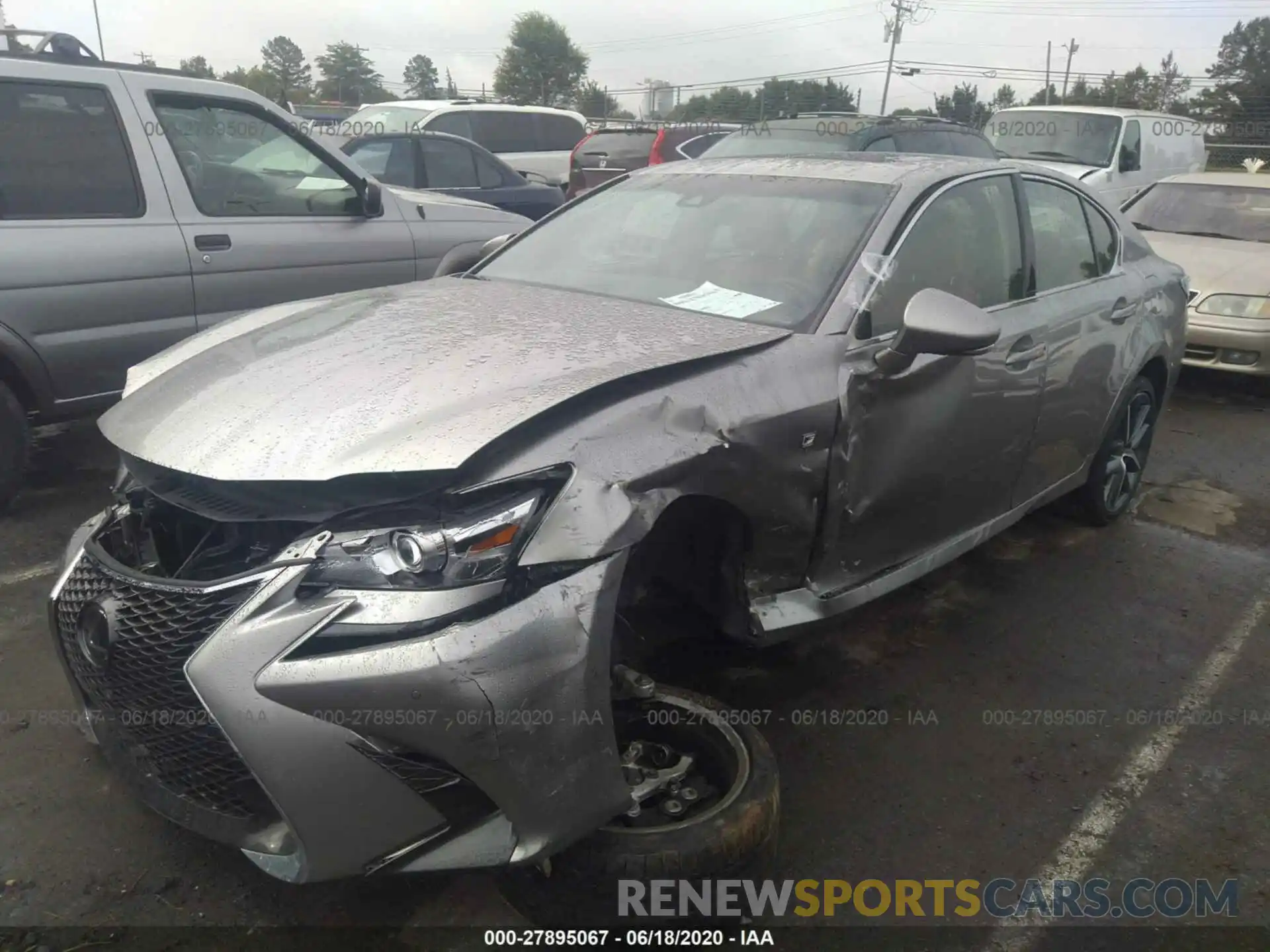 2 Photograph of a damaged car JTHBZ1BL8KA017040 LEXUS GS 2019