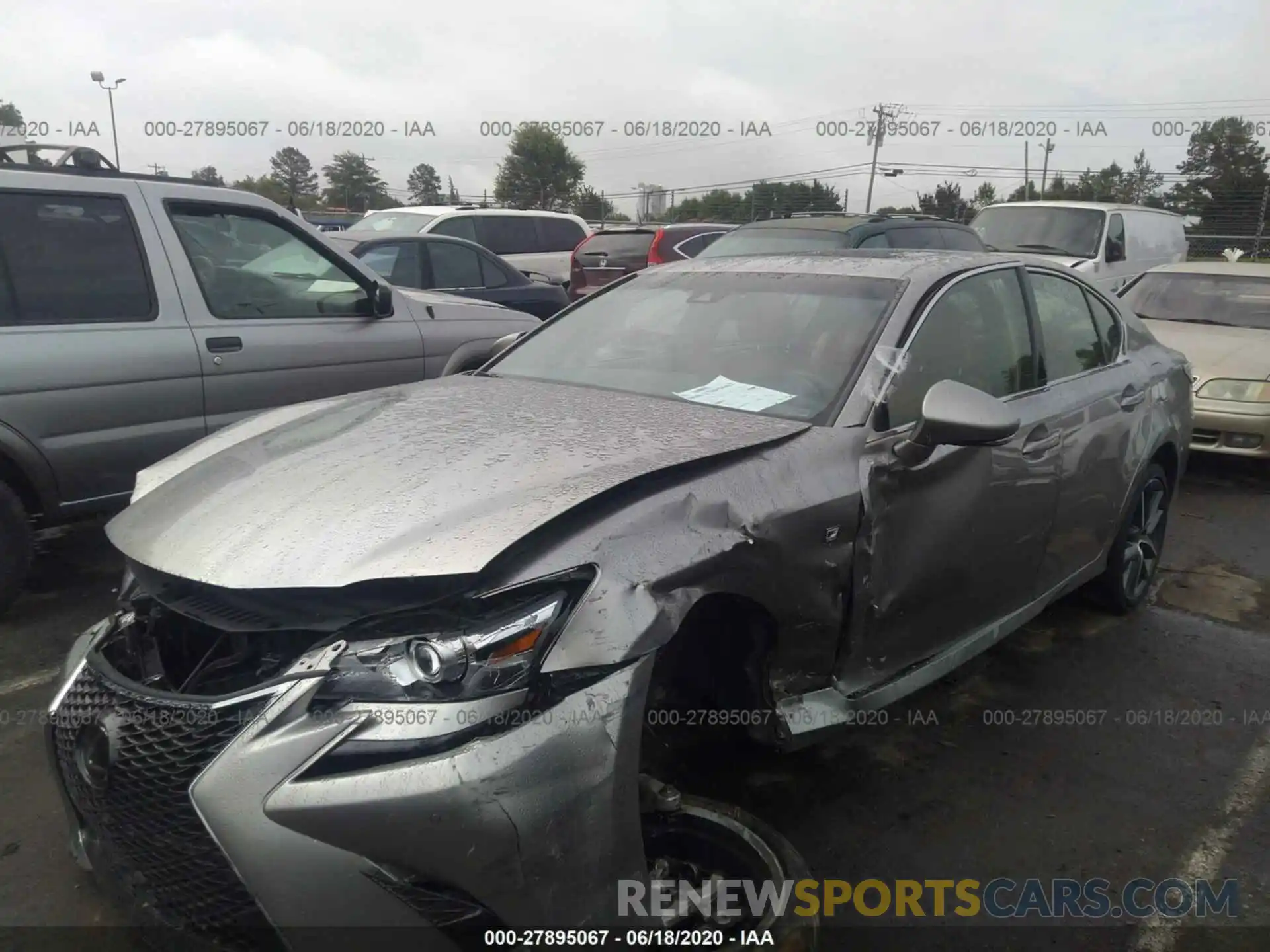 6 Photograph of a damaged car JTHBZ1BL8KA017040 LEXUS GS 2019