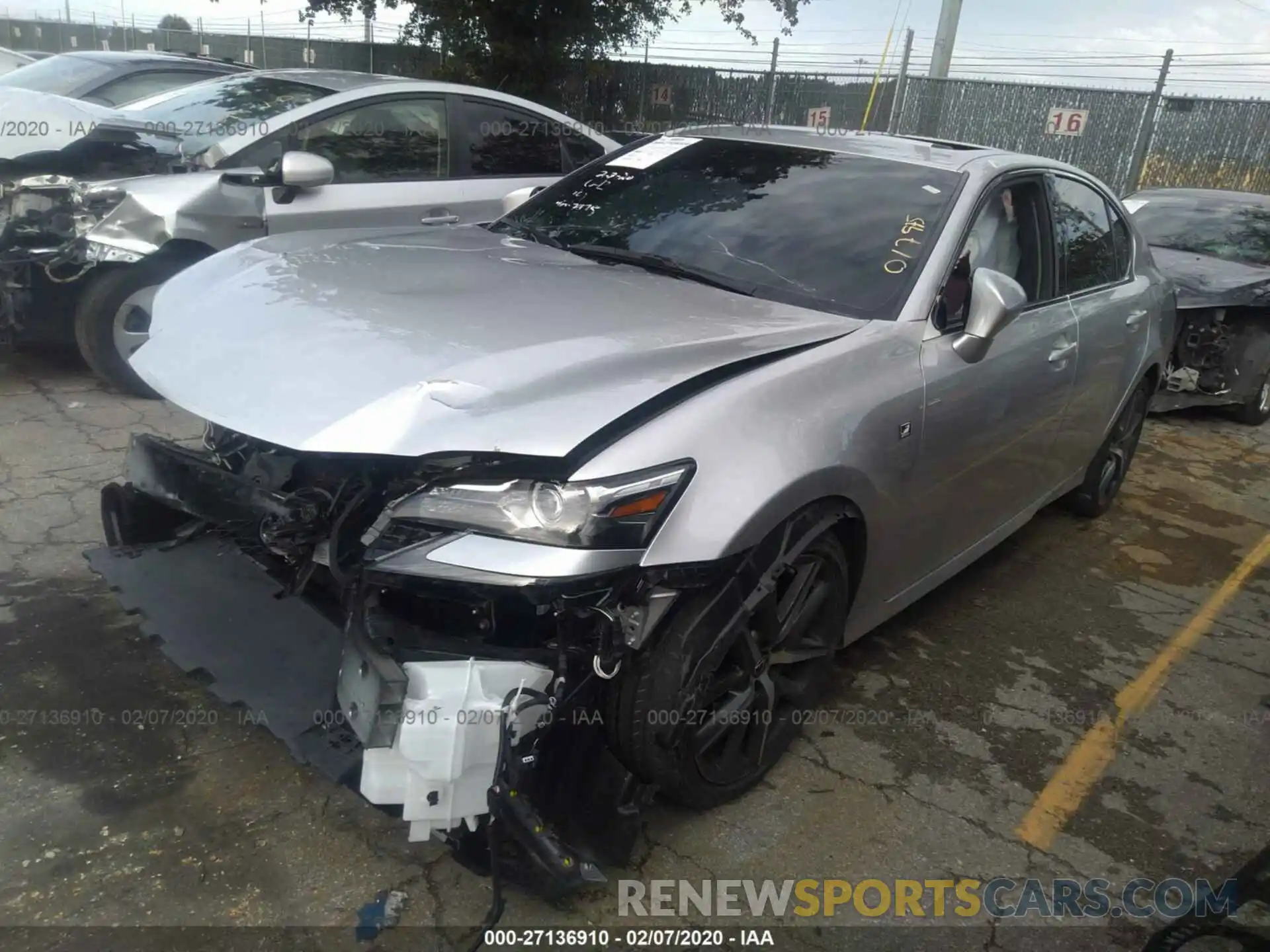 2 Photograph of a damaged car JTHBZ1BL8KA017975 LEXUS GS 2019