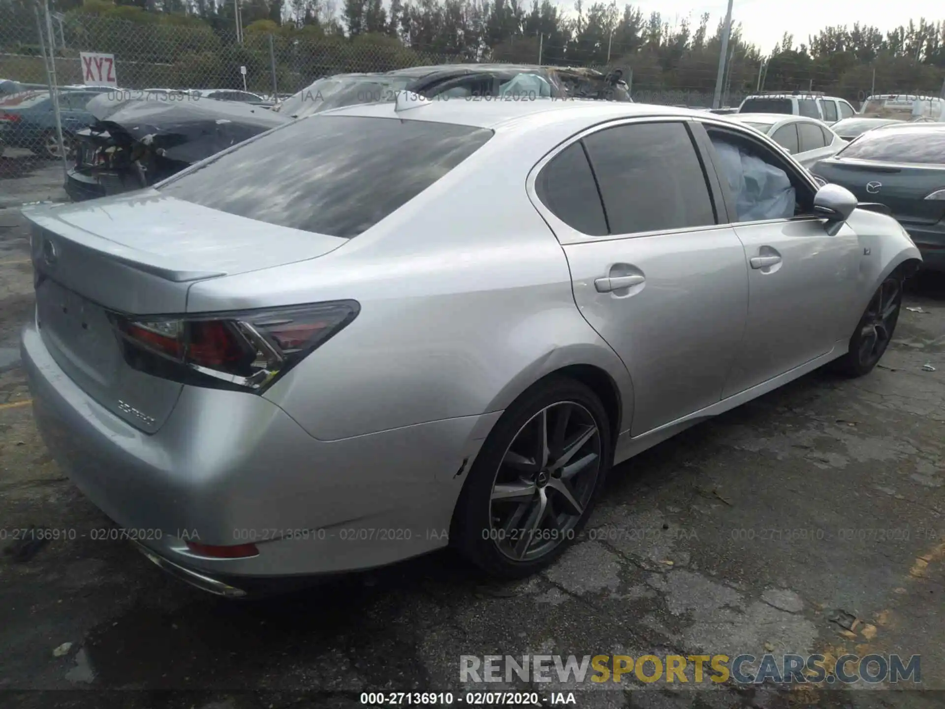 4 Фотография поврежденного автомобиля JTHBZ1BL8KA017975 LEXUS GS 2019