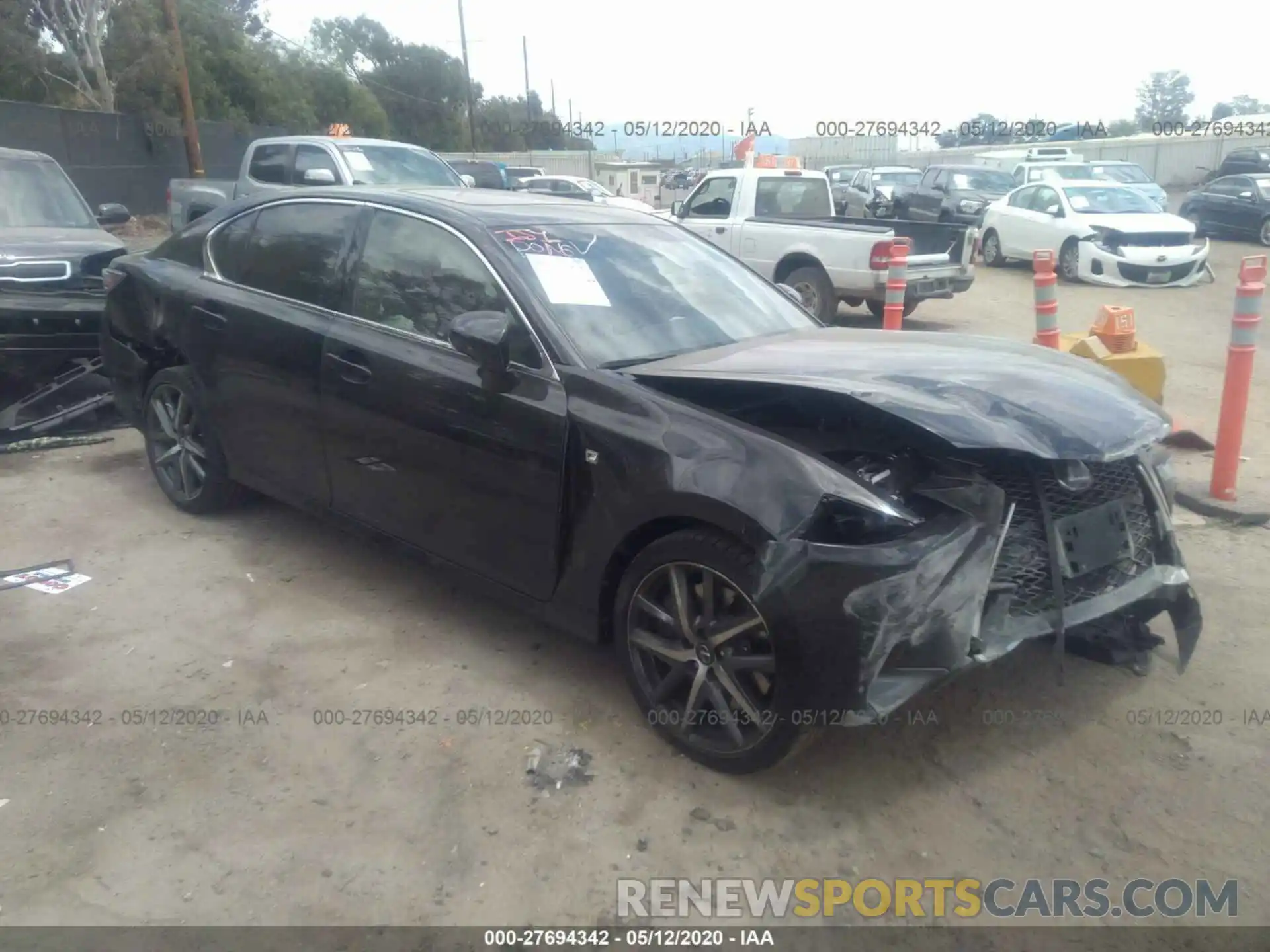 1 Photograph of a damaged car JTHBZ1BL8KA019161 LEXUS GS 2019