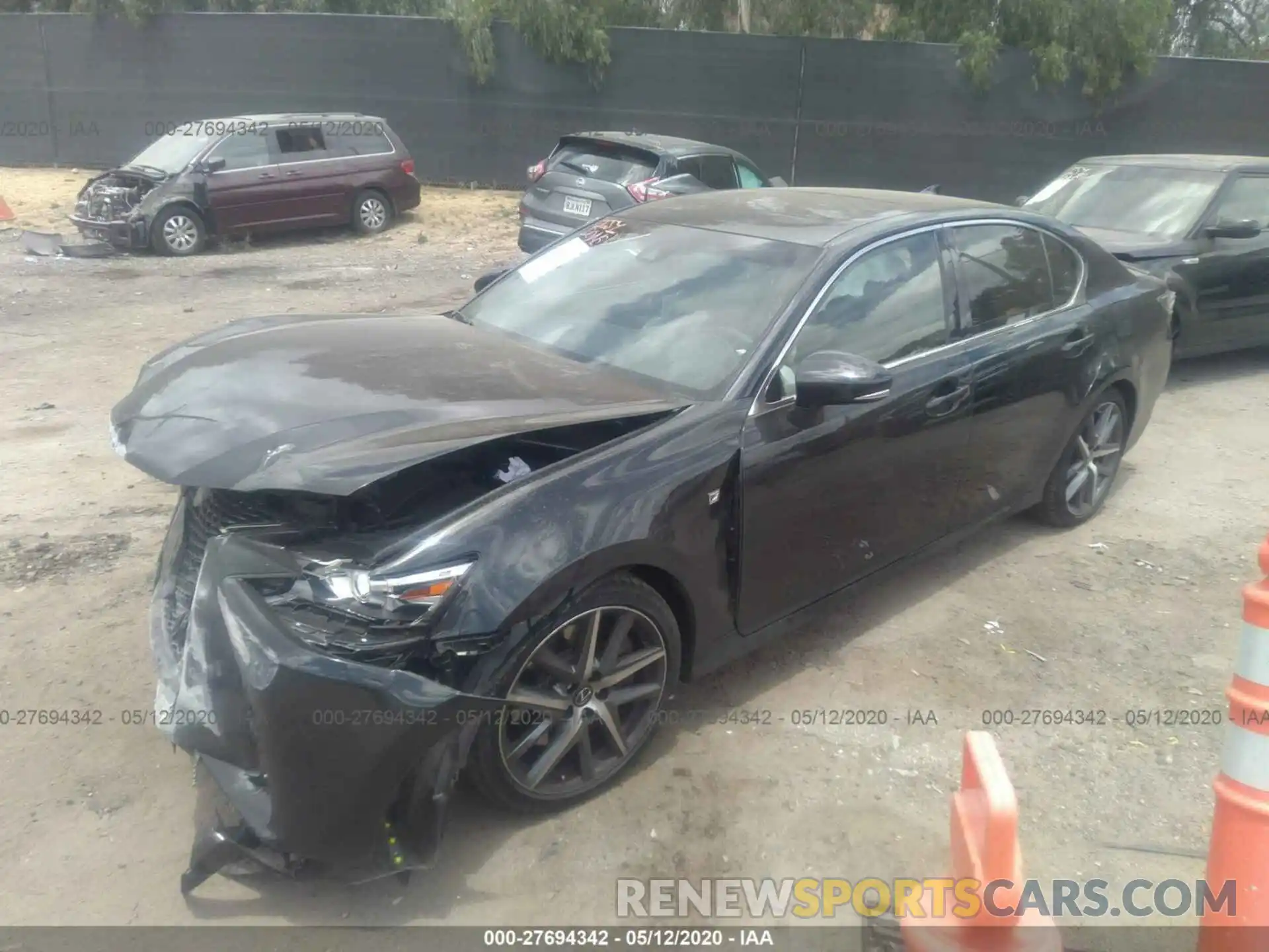 2 Photograph of a damaged car JTHBZ1BL8KA019161 LEXUS GS 2019