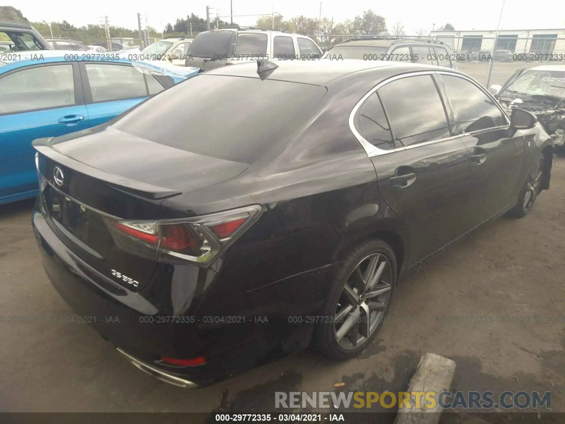 4 Фотография поврежденного автомобиля JTHBZ1BL9KA019136 LEXUS GS 2019