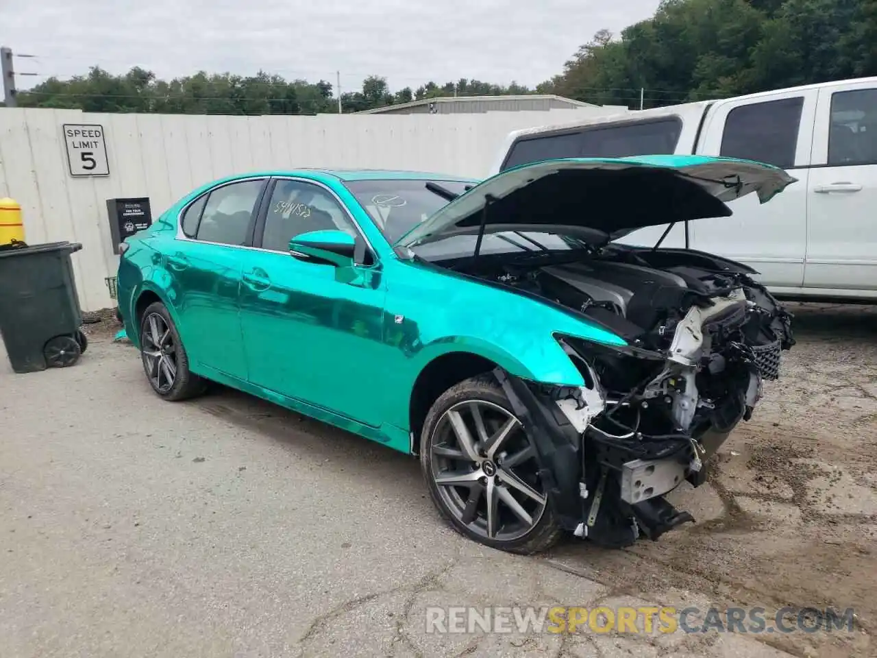 1 Photograph of a damaged car JTHCZ1BL1KA012105 LEXUS GS 2019