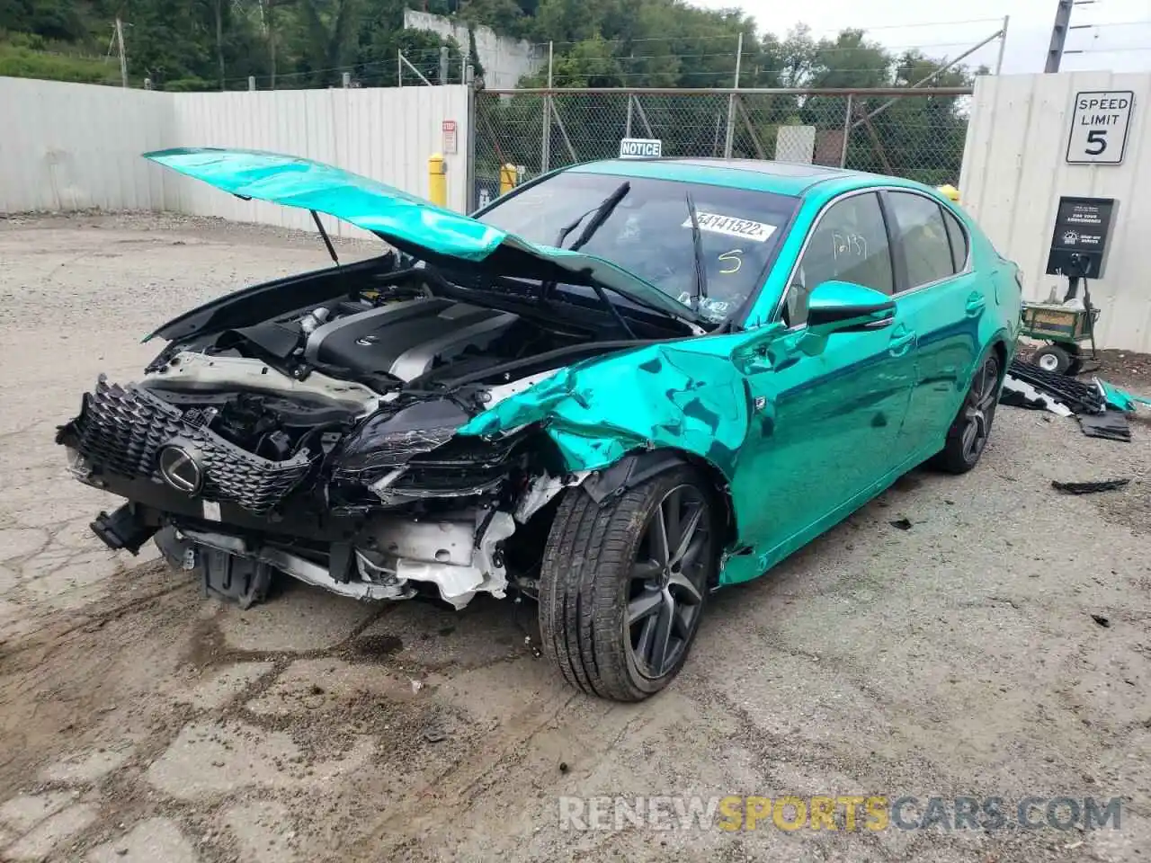 2 Photograph of a damaged car JTHCZ1BL1KA012105 LEXUS GS 2019