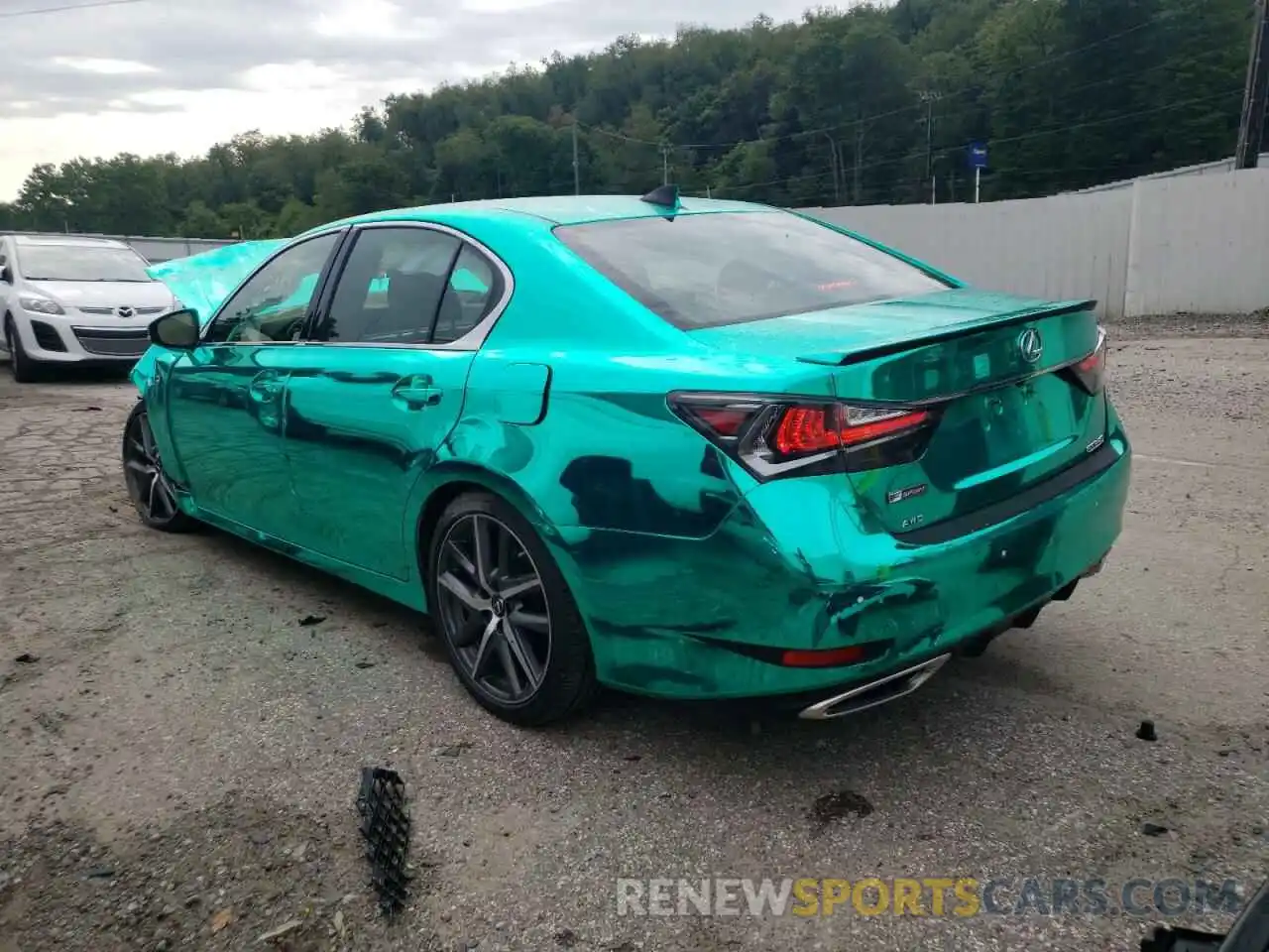 3 Photograph of a damaged car JTHCZ1BL1KA012105 LEXUS GS 2019