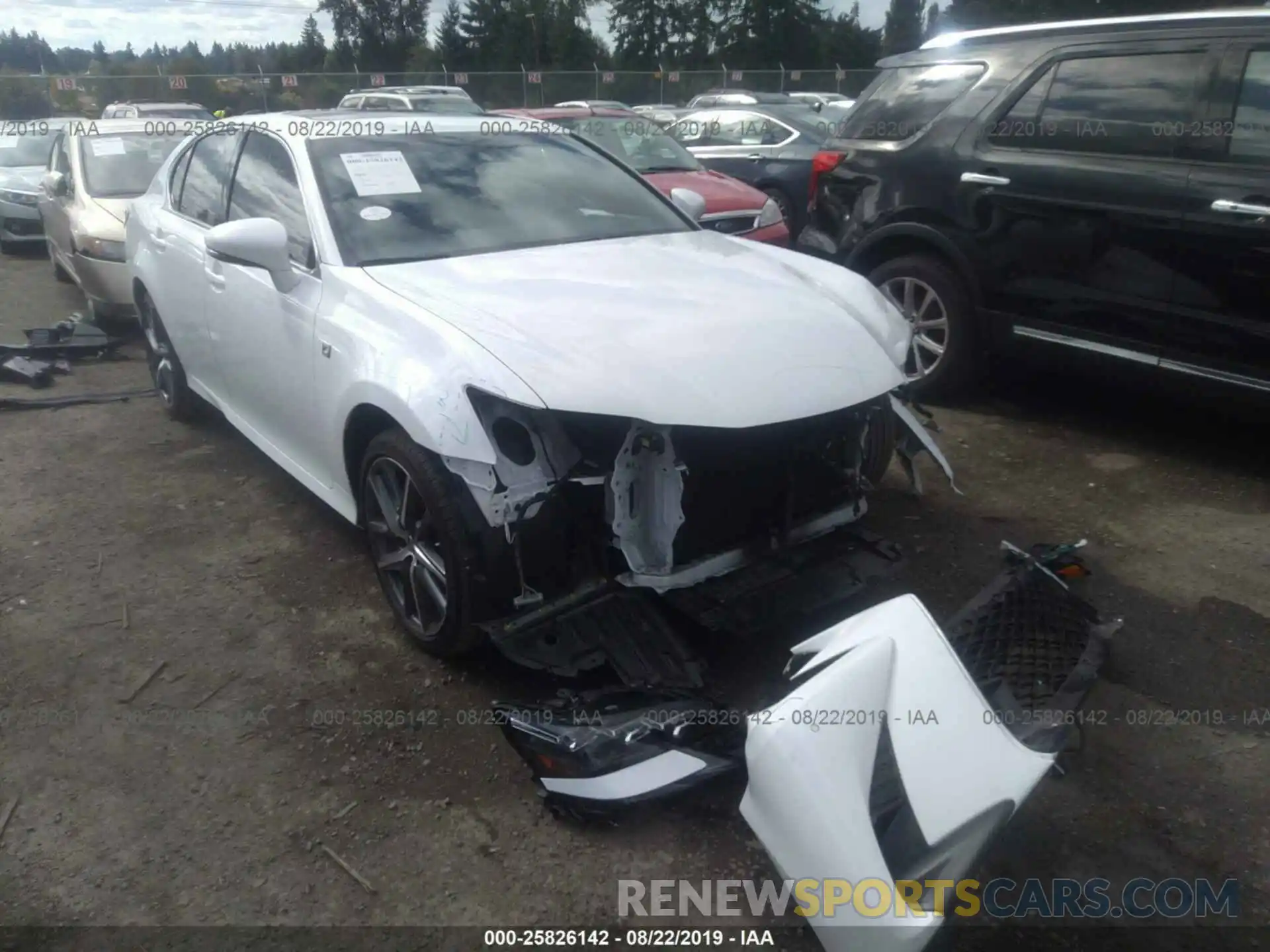 1 Photograph of a damaged car JTHCZ1BL5KA010759 LEXUS GS 2019