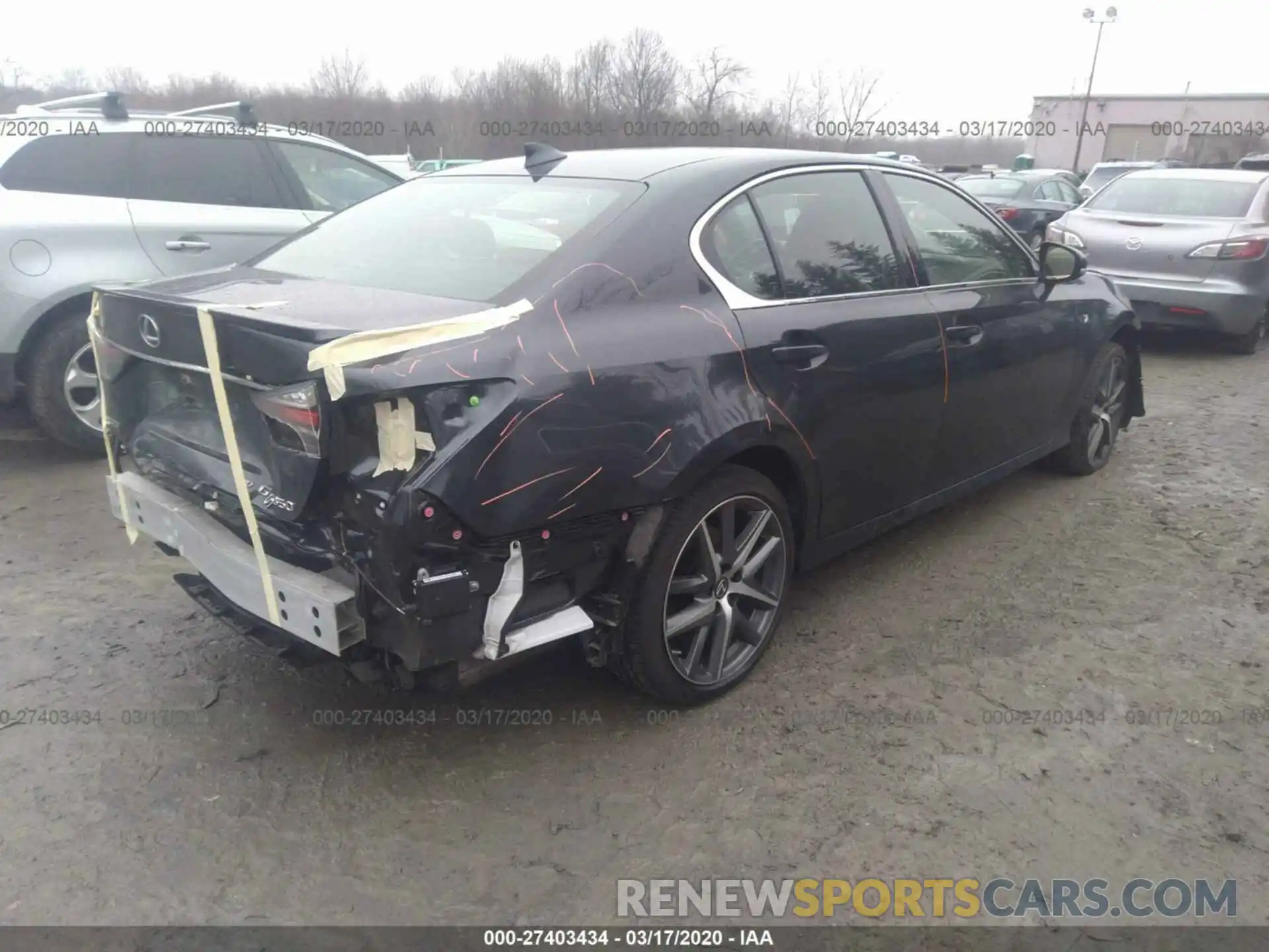 4 Photograph of a damaged car JTHCZ1BL9KA010991 LEXUS GS 2019