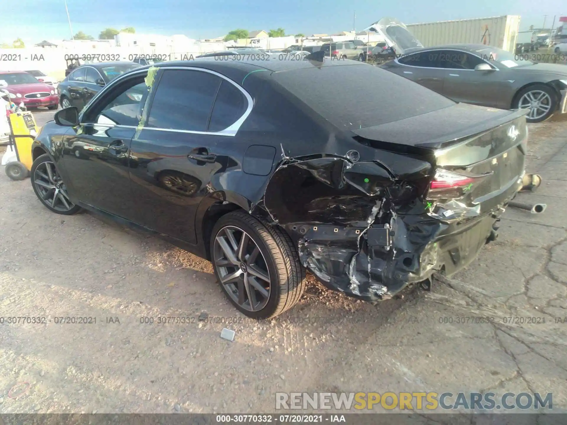 3 Photograph of a damaged car JTHCZ1BL9KA011560 LEXUS GS 2019